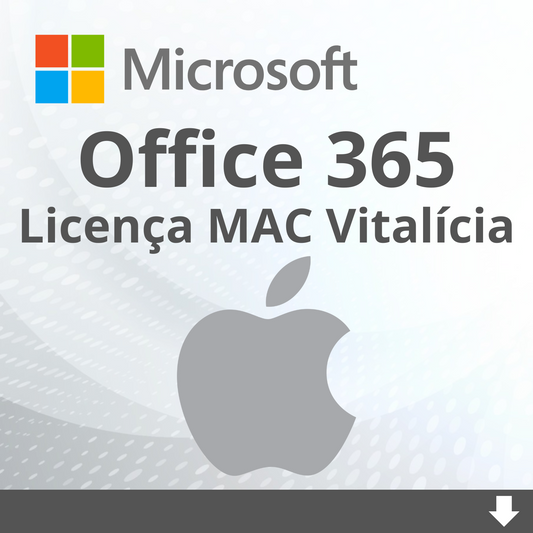Licença Microsoft Office 365 Para MAC - Plano Vitalício - 05 Dispositivos