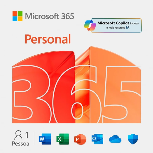 Licença Microsoft Office 365 Personal - Windows ou MacBook