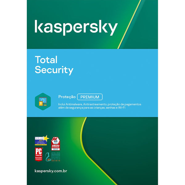 Kaspersky Total Security - Licença - 03 PCs - 01 Ano - Ative Agora!